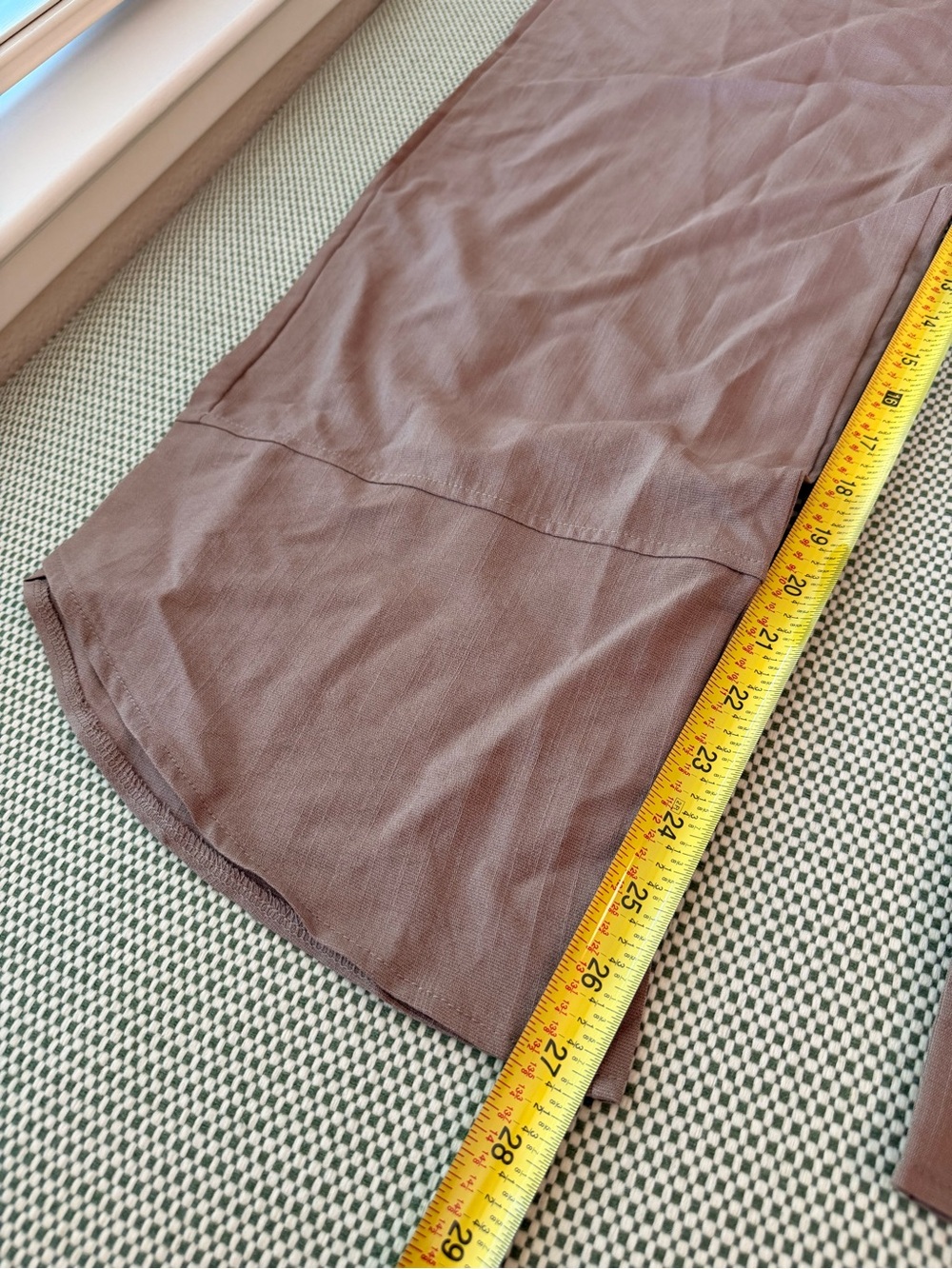 Wide-Leg Drawstring Pants Tulip Hem in Beige #335 - Picture 15 of 16